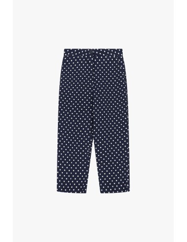 Pantalon cropped à pois avec taille normale Dixie