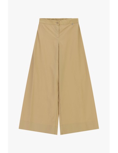 Pantalon palazzo à taille élastique et détail bouton Dixie