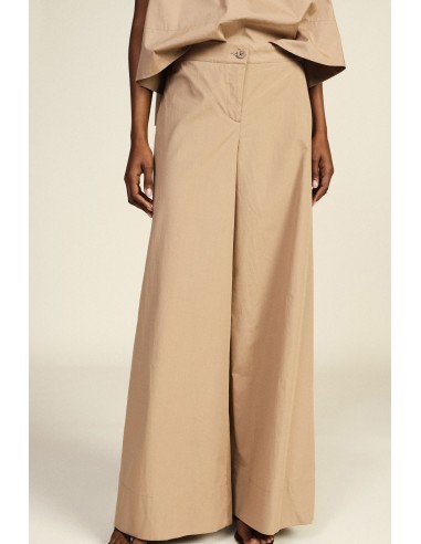 Pantalon palazzo à taille élastique et détail bouton Dixie