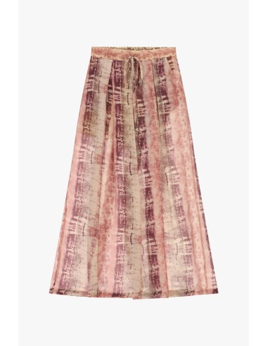 Pantalon palazzo imprimé tie-dye avec cordon de serrage Dixie