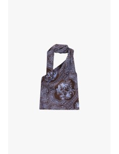 Top asymétrique imprimé bandana avec nœud Dixie 2