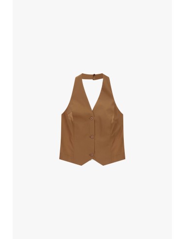Gilets à col profond avec fermeture par boutons Dixie