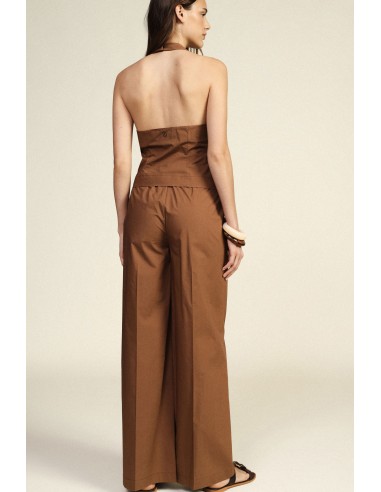 Pantalon palazzo avec taille à cordon de serrage et détails métalliques Dixie