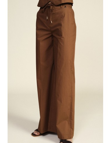 Pantalon palazzo avec taille à cordon de serrage et détails métalliques Dixie