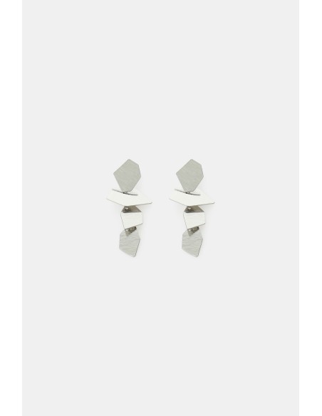 Boucles d’oreilles avec éléments géométriques superposés Dixie