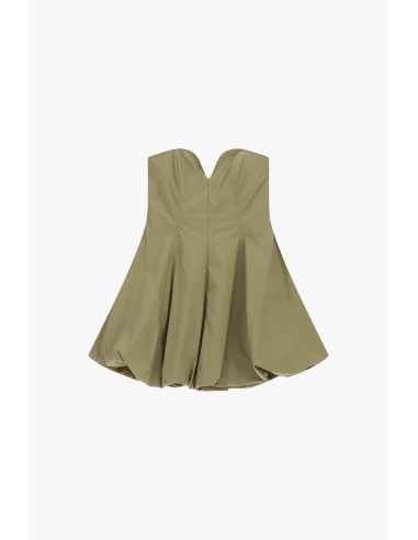 Robe courte bustier drapée sans bretelles Dixie