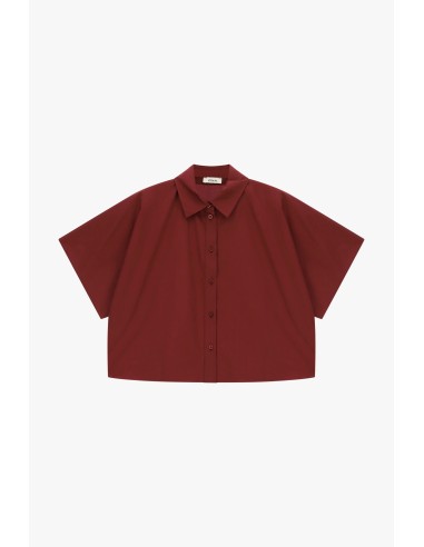 Chemise courte à manches courtes et coupe carrée Dixie