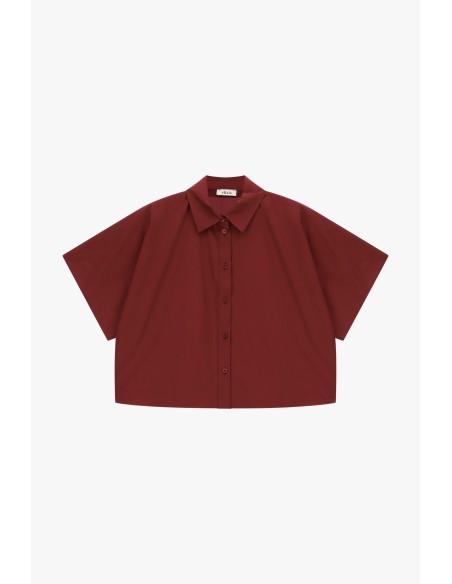 Chemise courte à manches courtes et coupe carrée Dixie