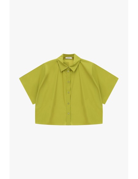 Chemise courte à manches courtes et coupe carrée Dixie