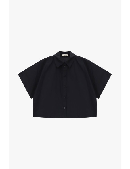 Chemise courte à manches courtes et coupe carrée Dixie