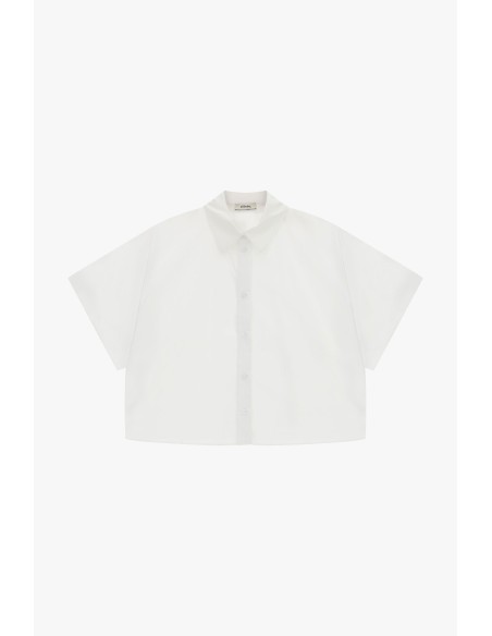 Chemise courte à manches courtes et coupe carrée Dixie