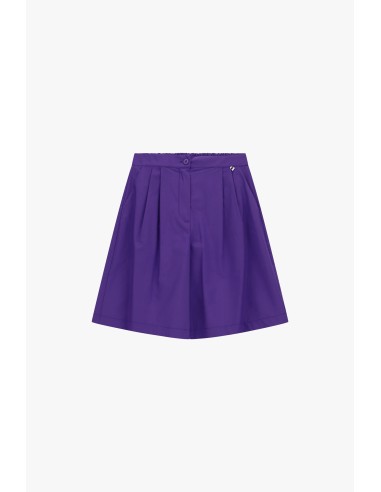 Dixie short met hoge taille, plooien en zijzakken
