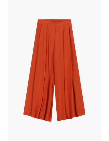 Pantalon palazzo à plis sur le devant et taille haute Dixie