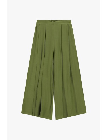 Pantalon palazzo à plis sur le devant et taille haute Dixie