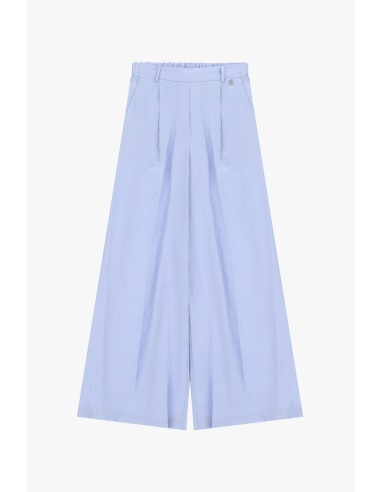 Pantalon palazzo à pinces et taille élastiquée Dixie