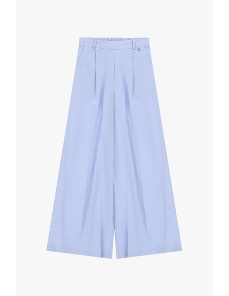 Pantalon palazzo à pinces et taille élastiquée Dixie