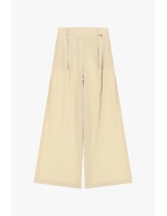 Pantalon palazzo à pinces et taille élastiquée Dixie