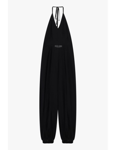 Wijde jumpsuit met halterhals en elastische zoom Dixie