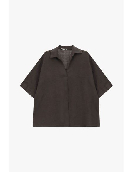 Blouse ample à manches courtes avec col classique s'il vous plaît