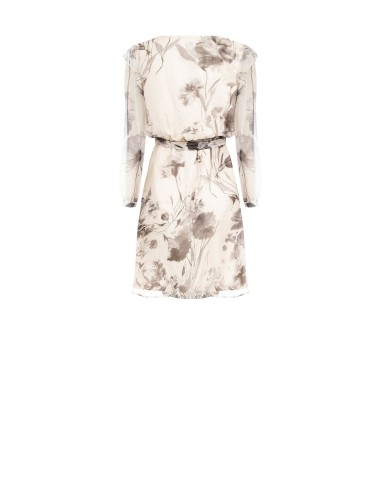 Robe courte en tissu ultraléger à paillettes avec décolleté en V croisé Rinascimento