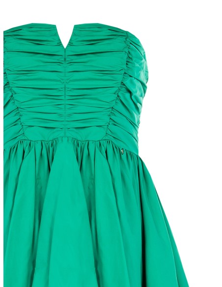 Robe courte pour petite fille en coton avec corsage froncé, style Rinascimento