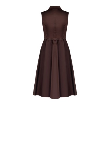 Robe midi en coton mélangé extensible avec poches « Rinascimento »