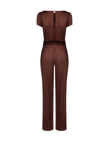 Combinaison palazzo intégrale en satin avec double cordon de serrage à la taille Rinascimento