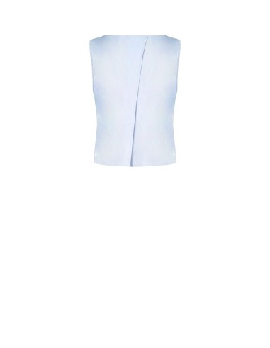 Top fluide en mélange de viscose froissée avec dos croisé Rinascimento