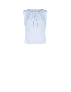 Top fluide en mélange de viscose froissée avec dos croisé Rinascimento