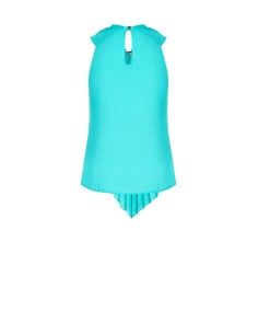 Blouse cintrée en georgette avec volant plissé Rinascimento 2