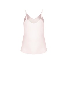 Top cintré et fluide en satin lourd avec cristaux cabochon Rinascimento 2