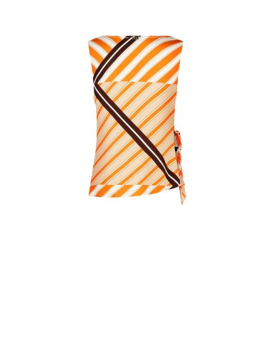 Top cintré en viscose avec nœud sur le côté Rinascimento