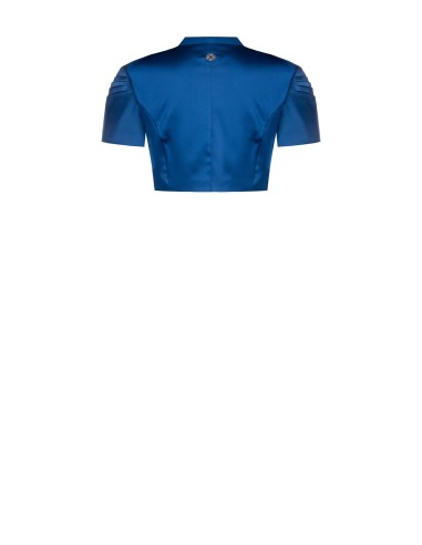 Boléro en satin avec manches plissées « Rinascimento »