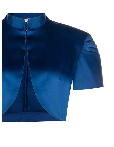 Boléro en satin avec manches plissées « Rinascimento »