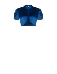 Boléro en satin avec manches plissées « Rinascimento »