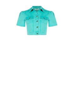 Veste en jean courte en denim extensible Rinascimento