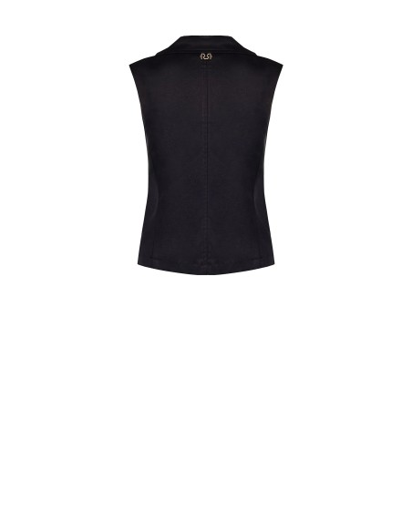 Gilet droit en mélange de coton et de lyocell Rinascimento