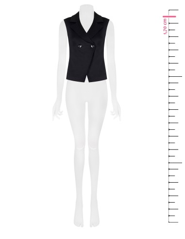Gilet droit en mélange de coton et de lyocell Rinascimento