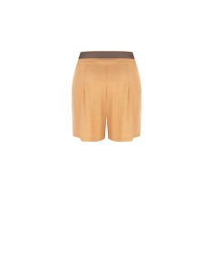 Korte broek van een viscose-linnenmix met bijpassende riem van imitatieleer Rinascimento 2