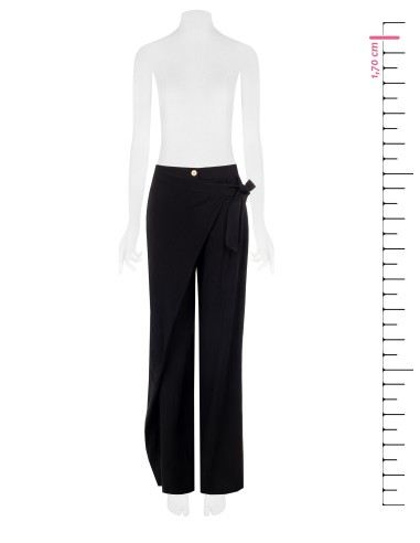 Pantalon paréo en viscose légèrement froissée « Rinascimento »