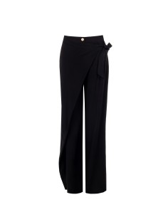 Pantalon paréo en viscose légèrement froissée « Rinascimento »