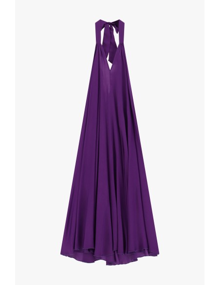 Robe longue évasée à encolure américaine Dixie