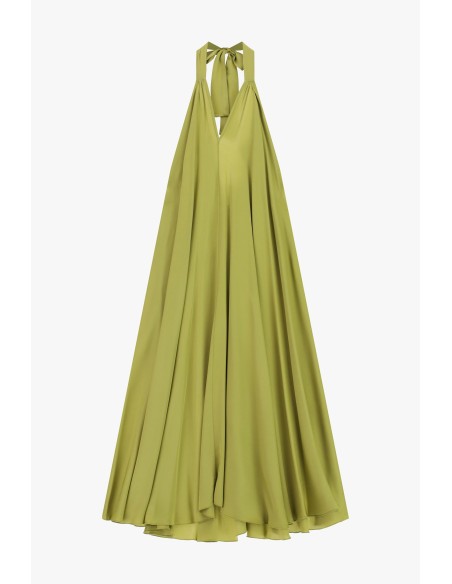 Robe longue évasée à encolure américaine Dixie