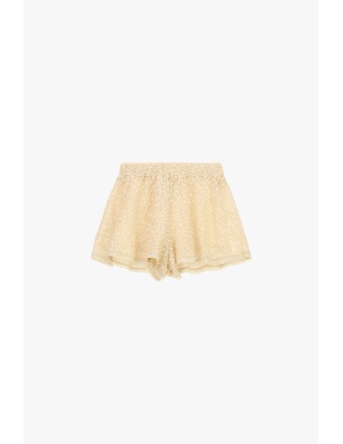 Shorts en dentelle à coupe ample et taille élastiquée Dixie