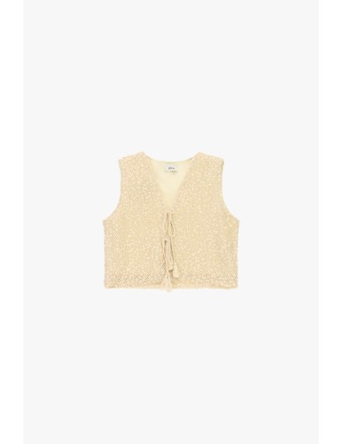 Geperforeerde top met strikbandjes en decoratieve details Dixie