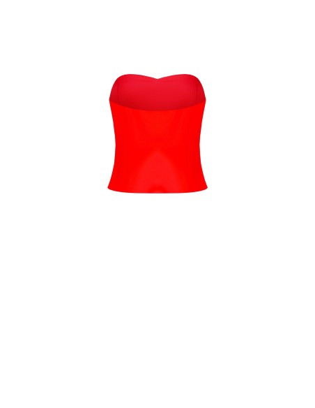 Top bandeau en tissu fluide Rinascimento