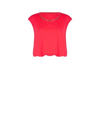 Top ballon en coton avec chaîne logo RR amovible Rinascimento