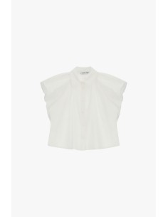 Cropped blouse met wijde mouwen en knopen, alsjeblieft 2