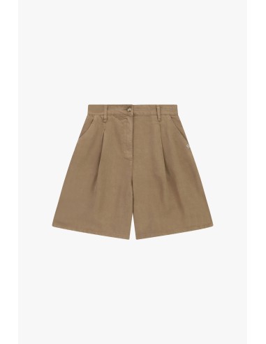 Shorts taille haute à pinces et poches latérales Please