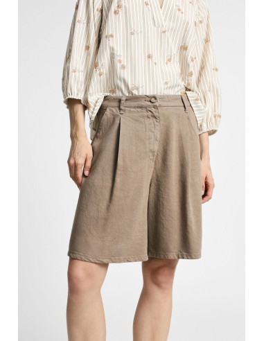 Short met hoge taille, met plooien en zijzakken, alstublieft